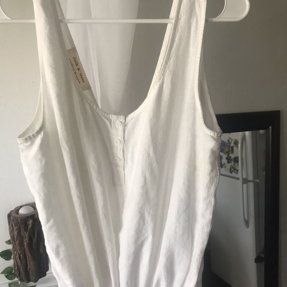 NWOT Anthropologie Cloth and Stone Linen Jumpsuit - Picture 3 of 8